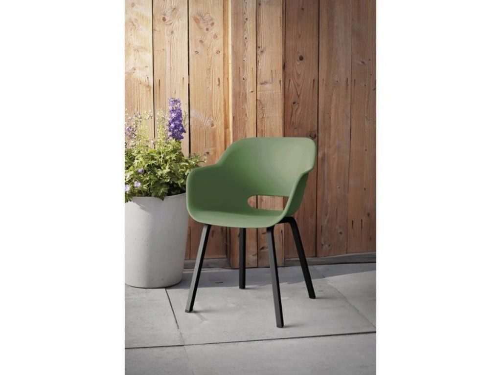 Záhradné kreslo Keter Noa cup zelenej v sete 2 ks