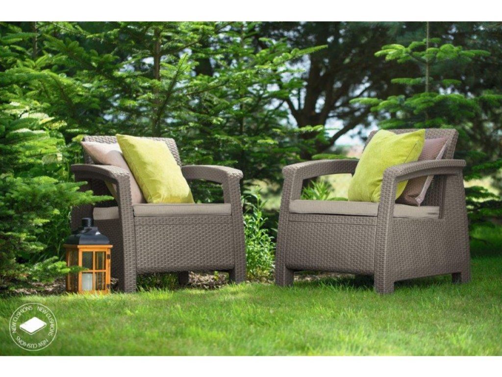 Keter Corfu duo set: Pohodlné záhradné kreslá pre váš relax