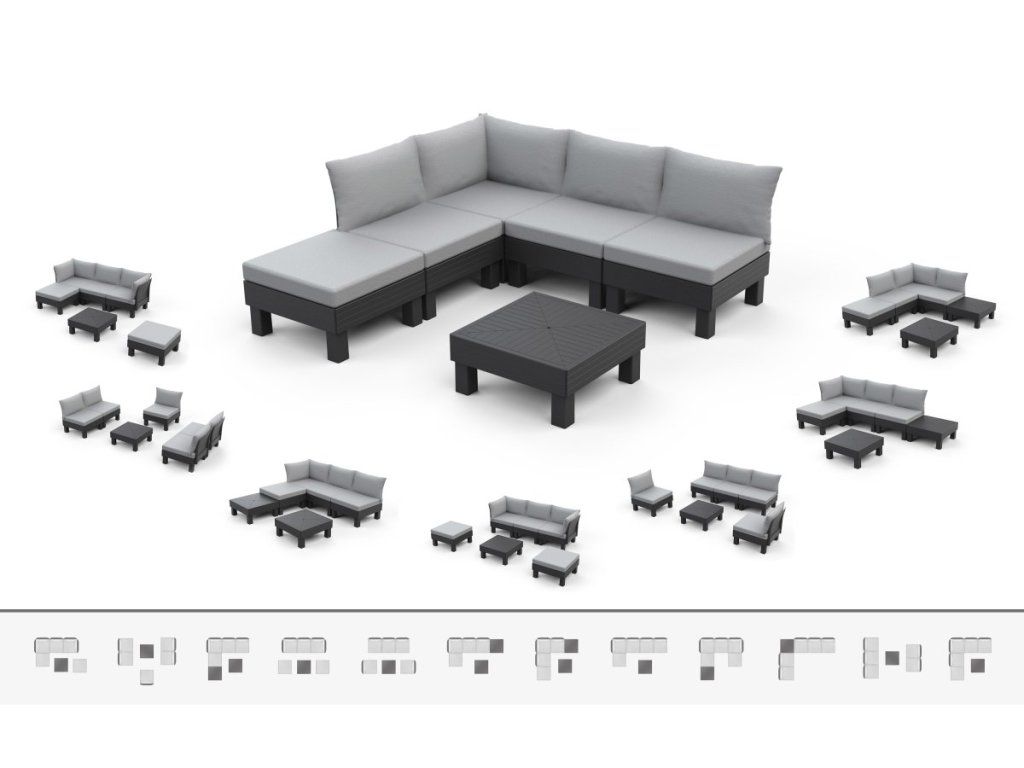 Modulárny záhradný set KETER Elements pre váš dokonalý relax