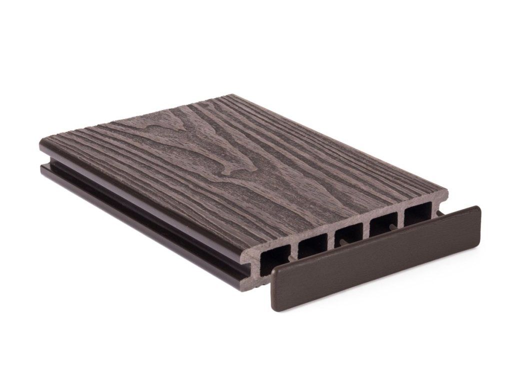 Zakončovacia krytka G21 pre WPC dosky v odtieni Dark Wood