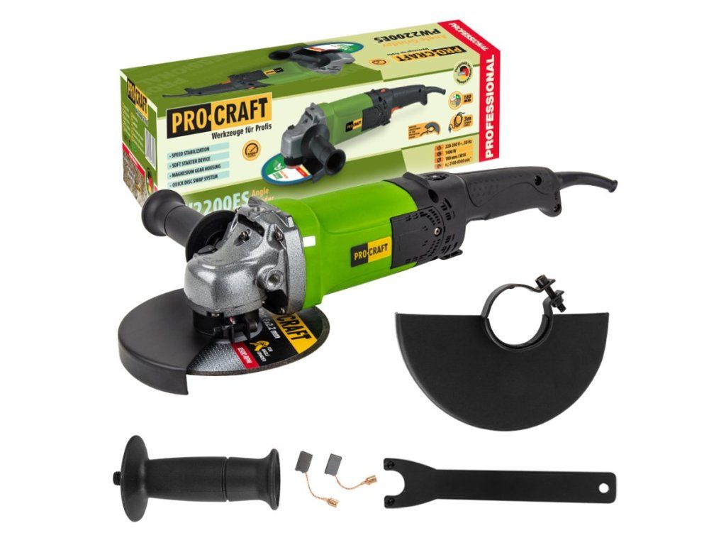Ako elektrická uhlová brúska Procraft PW2200ES chráni ruky pred únavou