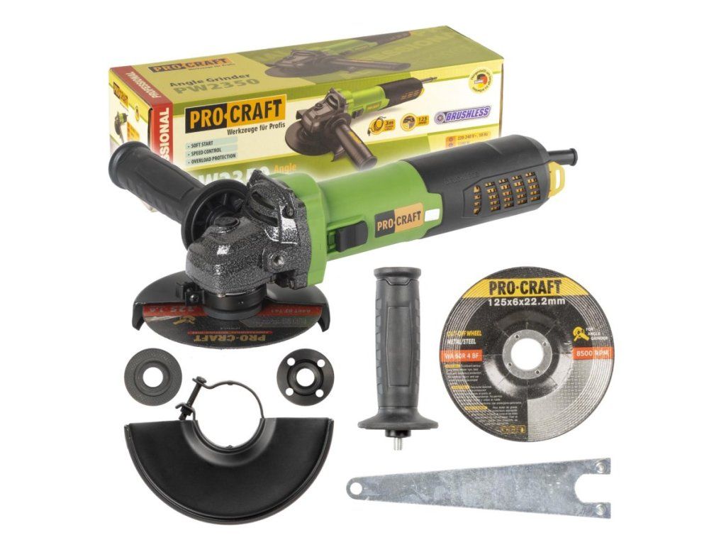 Čo dokáže uhlová brúska Procraft PW2350 v praxi?