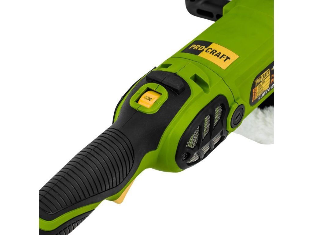 Leštička Procraft PM2100K s plynulým rozbehom chráni lak pred spálením