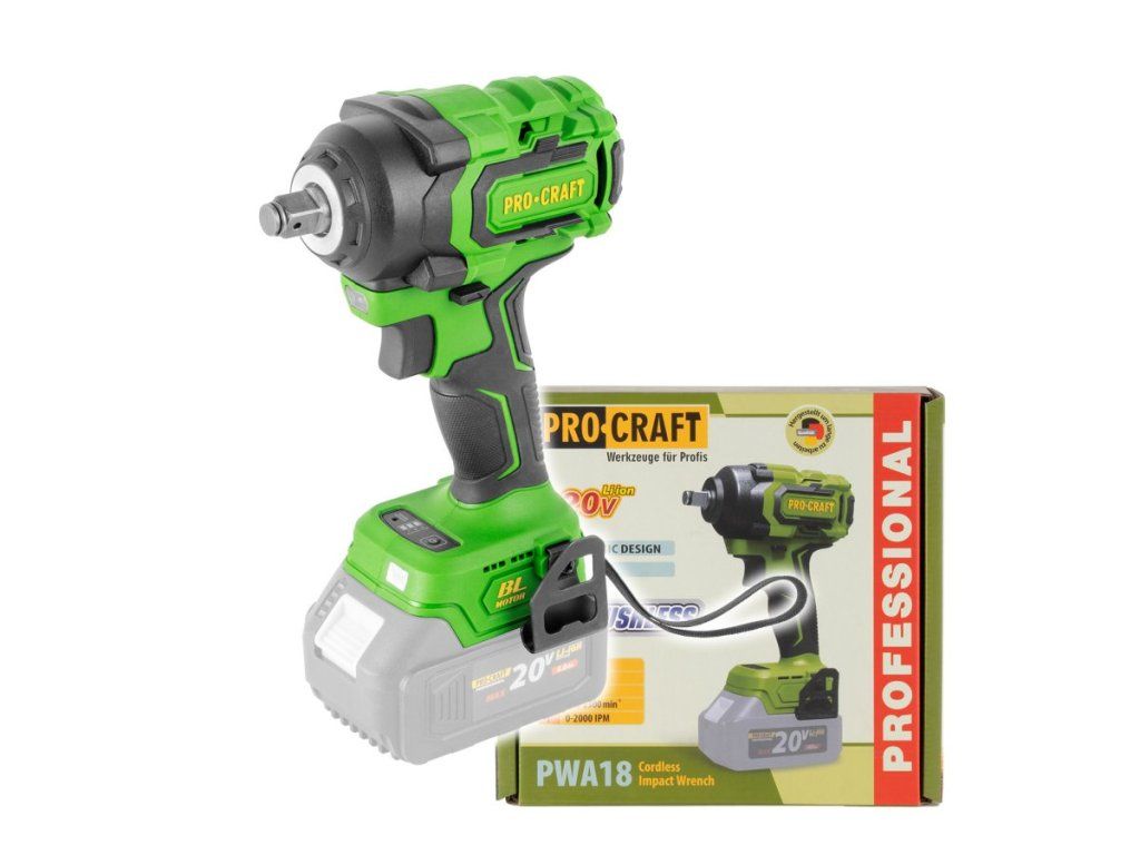 Rýchla výmena kolies s uťahovákom PROCRAFT PWA18