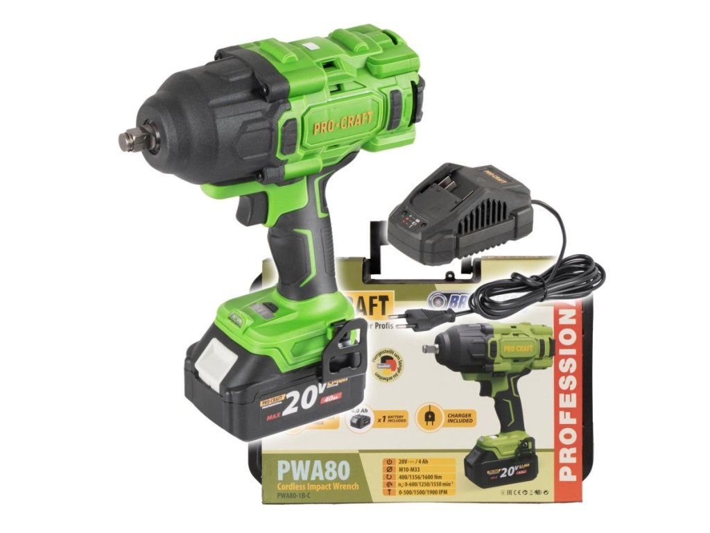 Sila akumulátorového rázového uťahováka Procraft PWA80 1b v praxi