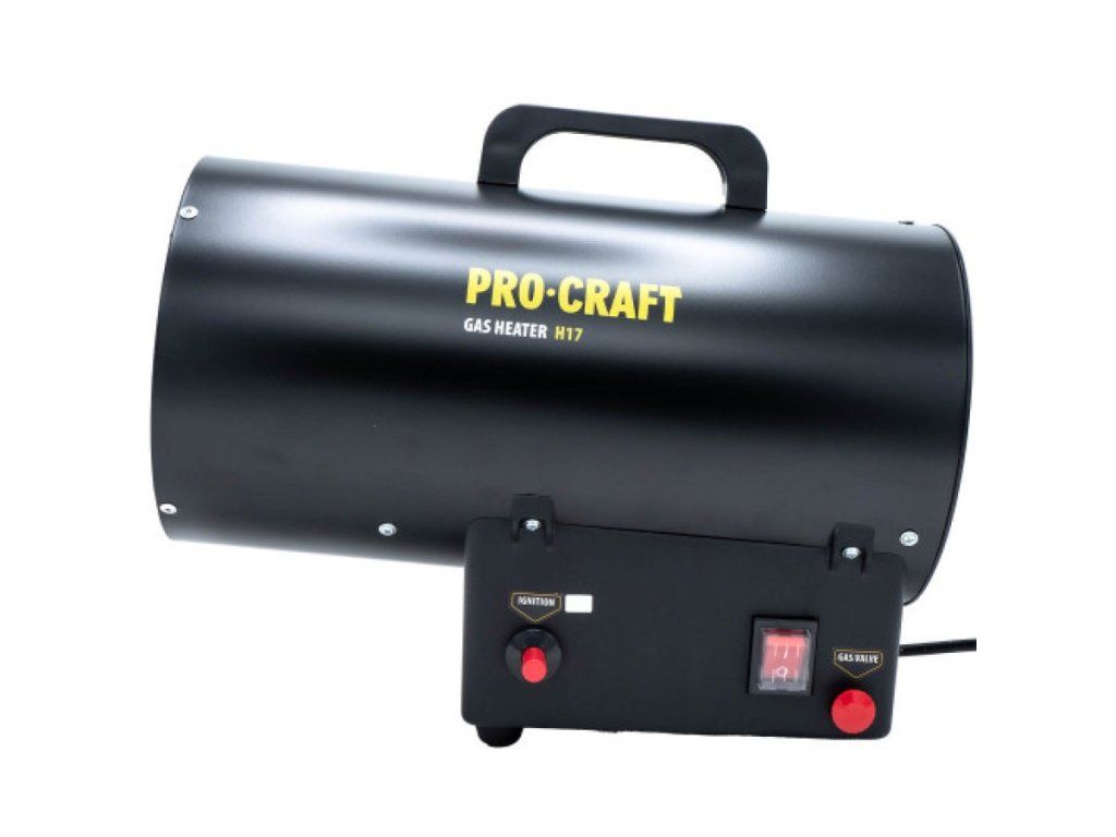 Plynový teplovzdušný ohrievač Procraft H17 s príslušenstvom