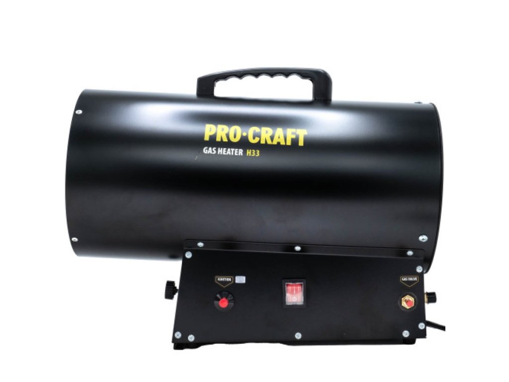 Plynový teplovzdušný ohrievač Procraft H33 s príslušenstvom
