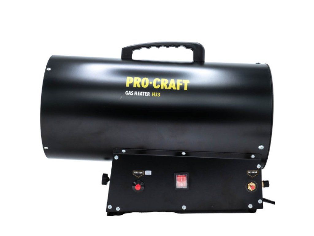 Plynový teplovzdušný ohrievač Procraft H33 s príslušenstvom