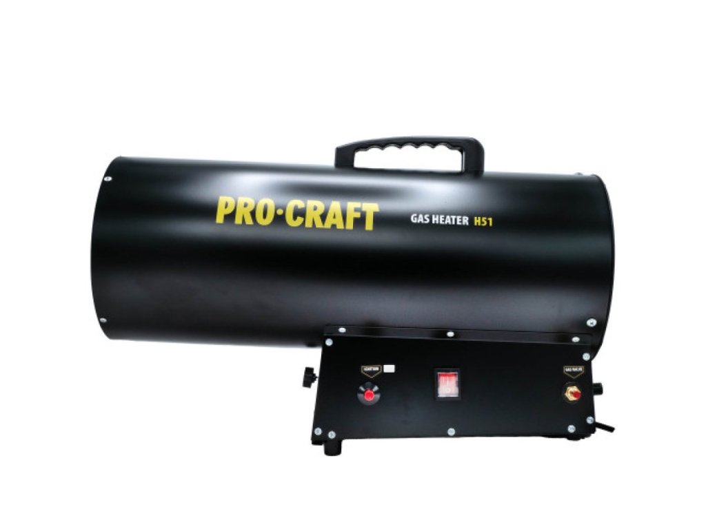 Plynový teplovzdušný ohrievač Procraft H51 s príslušenstvom