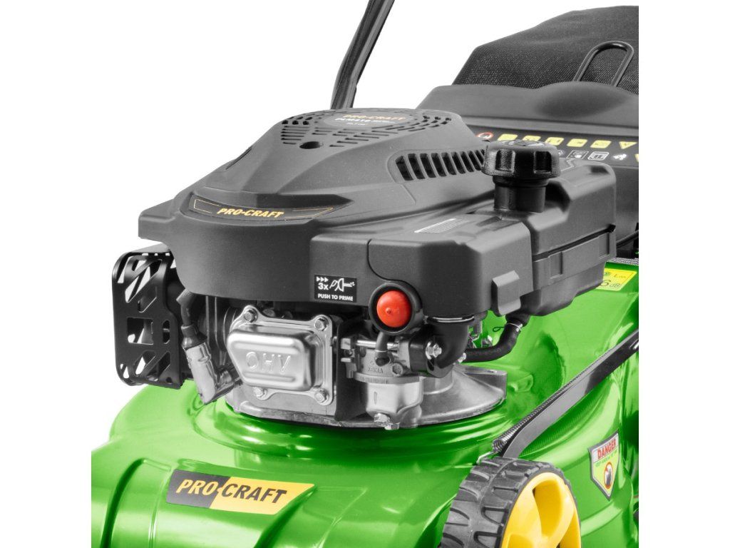 Spoľahlivá benzínová kosačka Procraft PLM410 s pevným oceľovým šasi