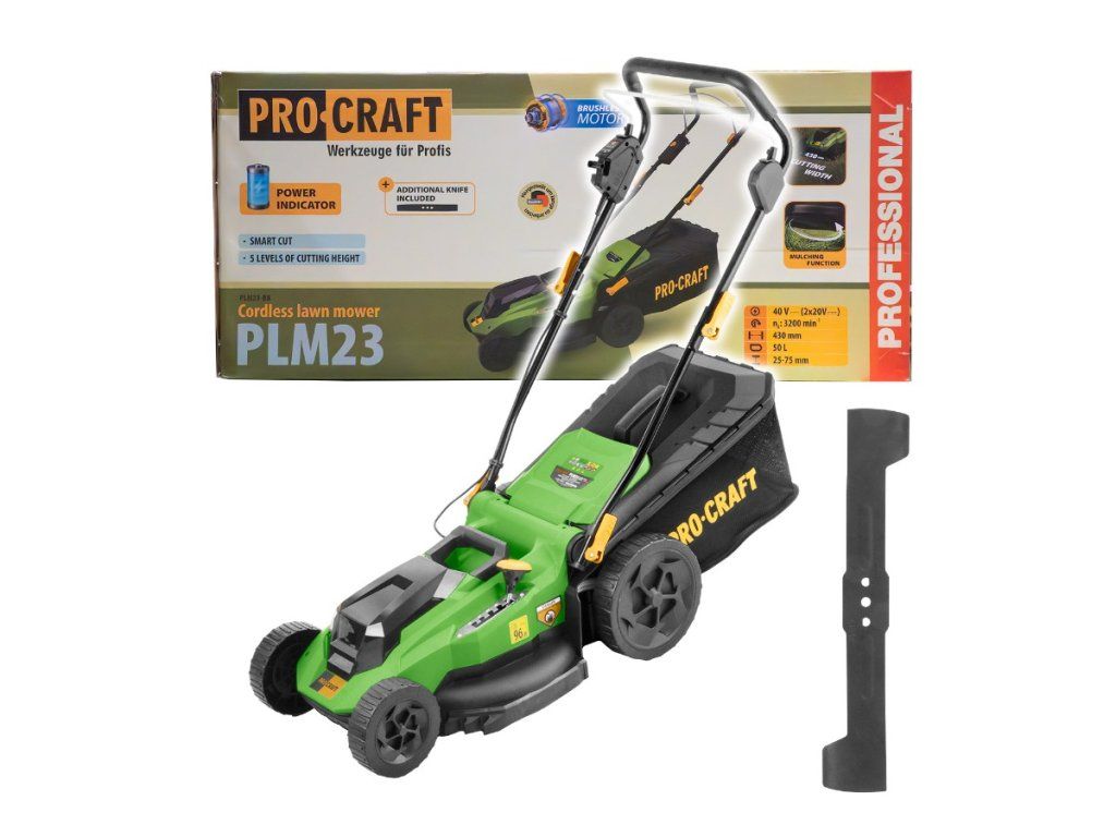 Aku kosačka Procraft PLM23 šetrí váš čas aj nervy pri kosení