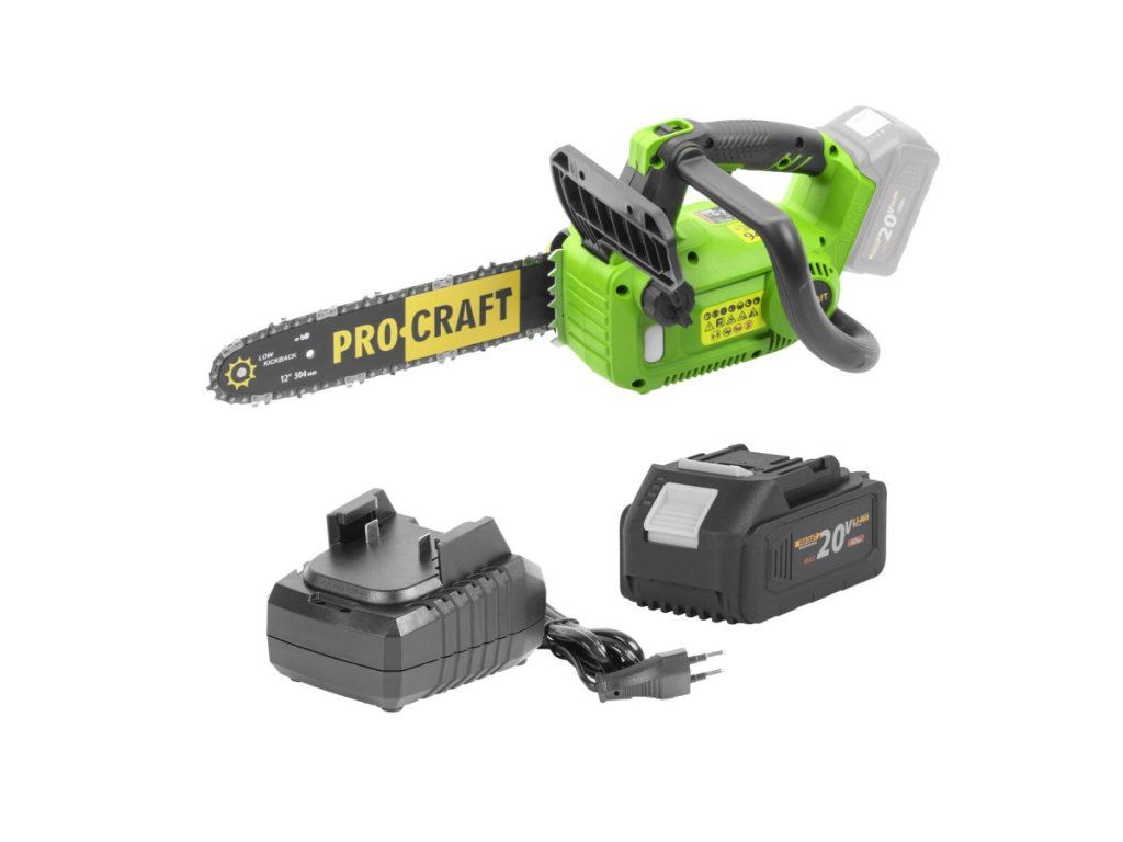 Aku reťazová píla PROCRAFT PKA42/2 zrýchli prácu v záhrade