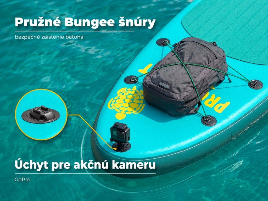 Špeciálna Drop-stitch technológia chráni nafukovací paddleboard