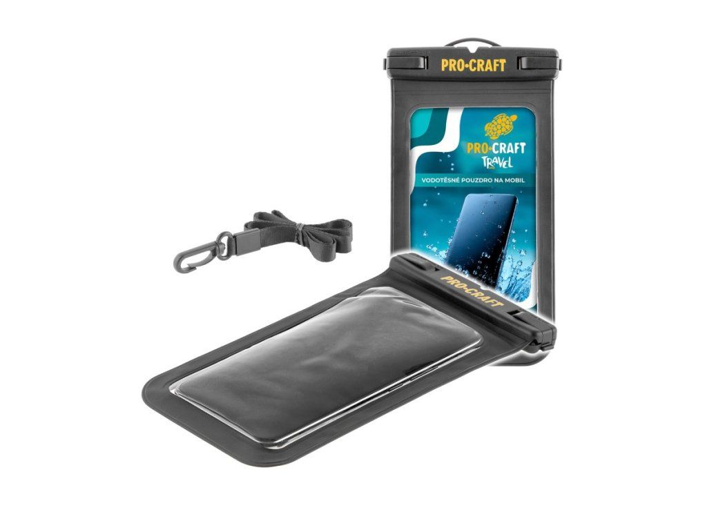 Vodotesné puzdro na mobil Procraft TC10 s popruhom na krk