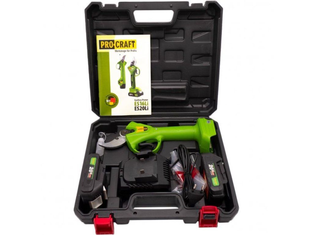 Dvojčepeľový mechanizmus nožníc Procraft ES20Li pre rez do 37 mm