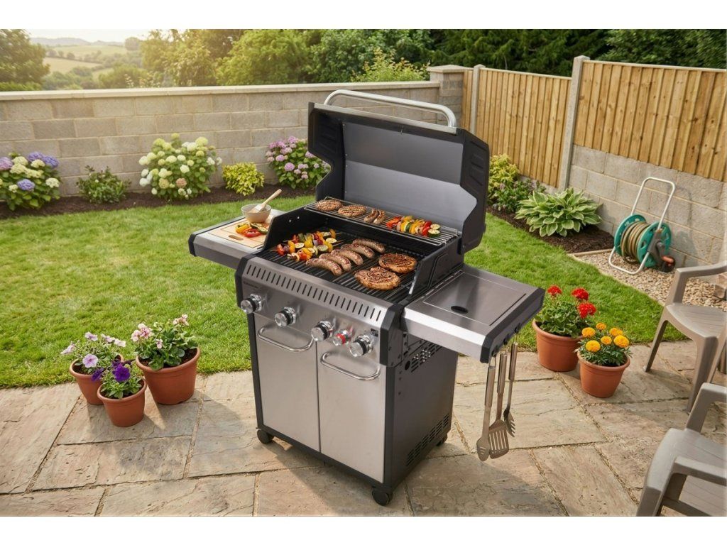 Plynový gril G21 Alabama Silver BBQ Premium Line na rýchle rodinné hostiny