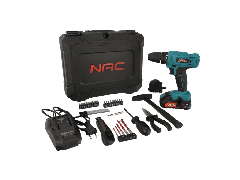 Detail na rýchloupínacie skľučovadlo 10 mm aku vŕtačky NAC CDB-1-LI-20V-TS