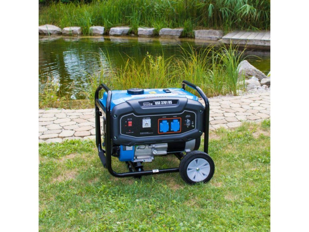 Benzínová elektrocentrála GSE 3701 RS s výstupom 2x Schuko 230 V