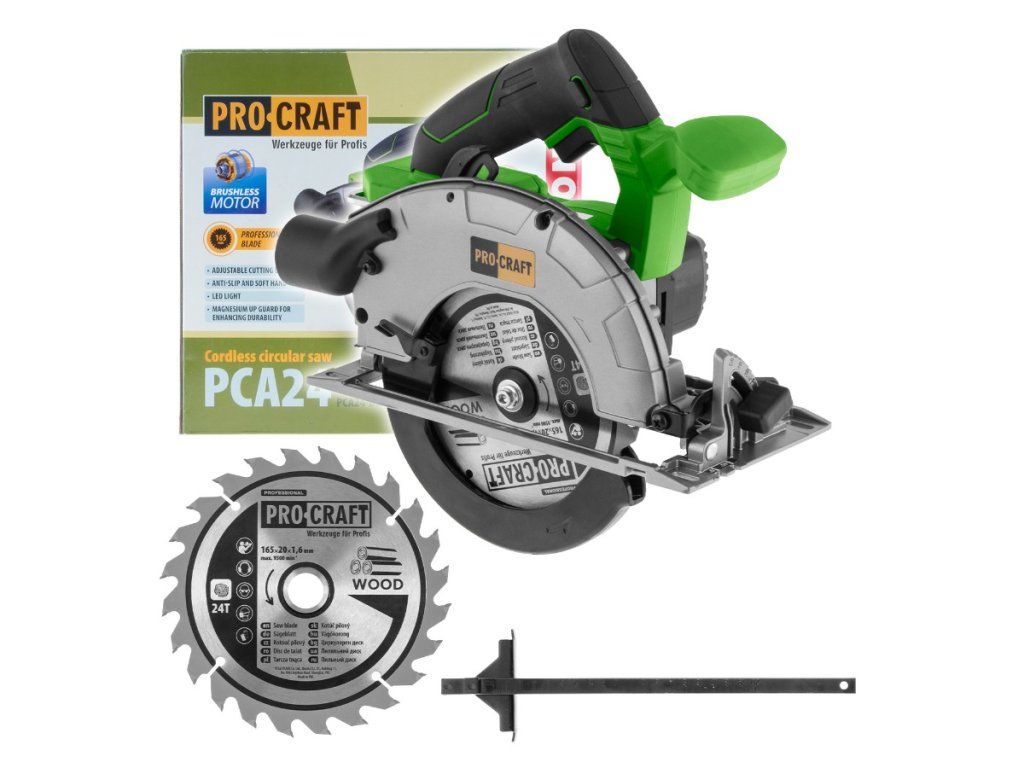 Bezuhlíkový motor akumulátorovej kotúčovej píly Procraft PCA24bb