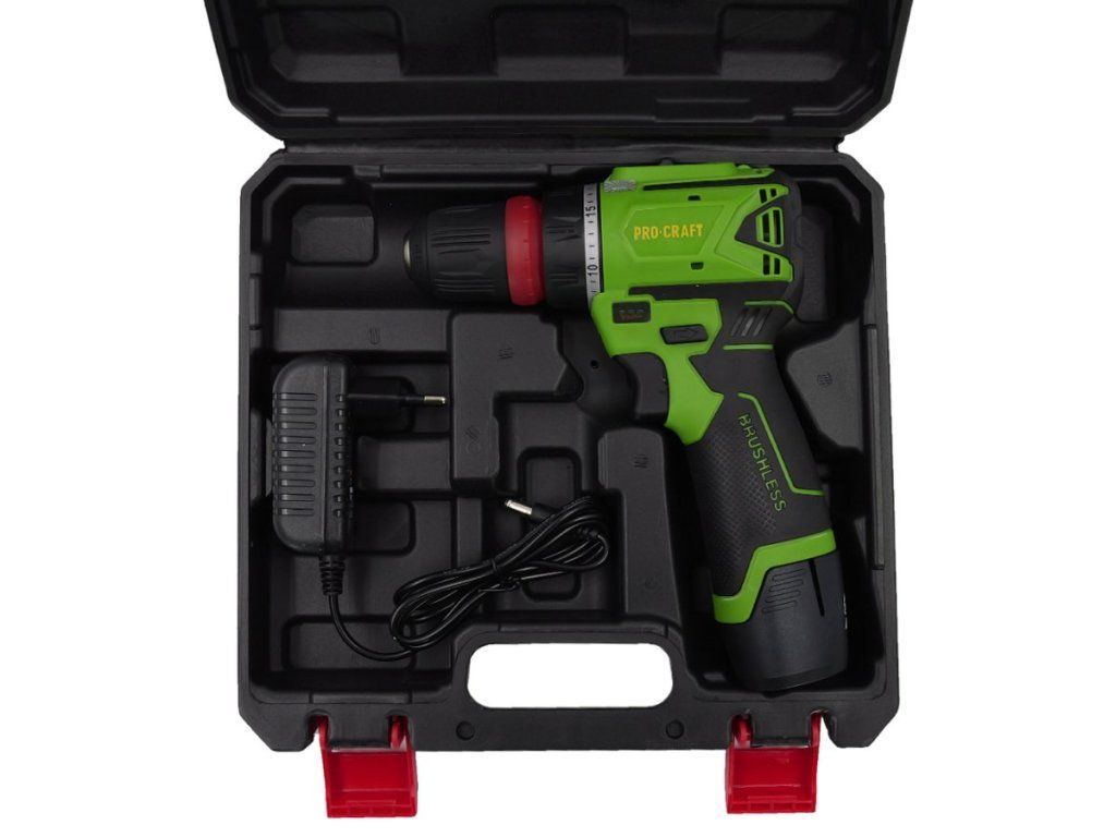 PROCRAFT PA12BL DFR akumulátorový skrutkovač 12 V s príslušenstvom
