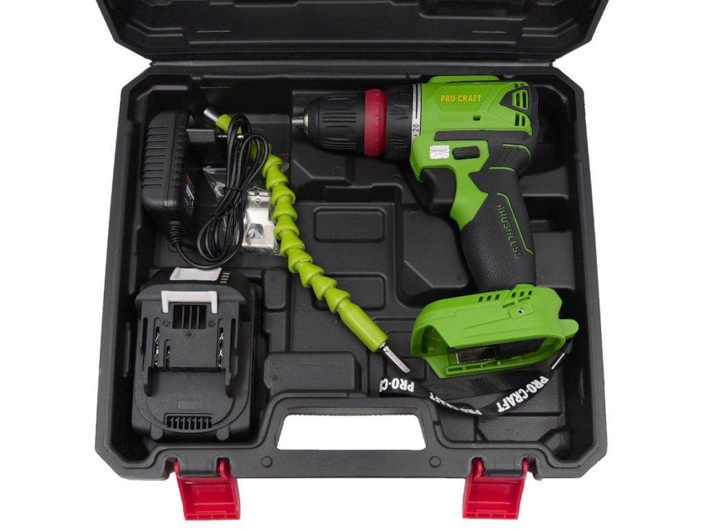 Akumulátorový skrutkovač Procraft PA18LiN DFR s 20V batériou