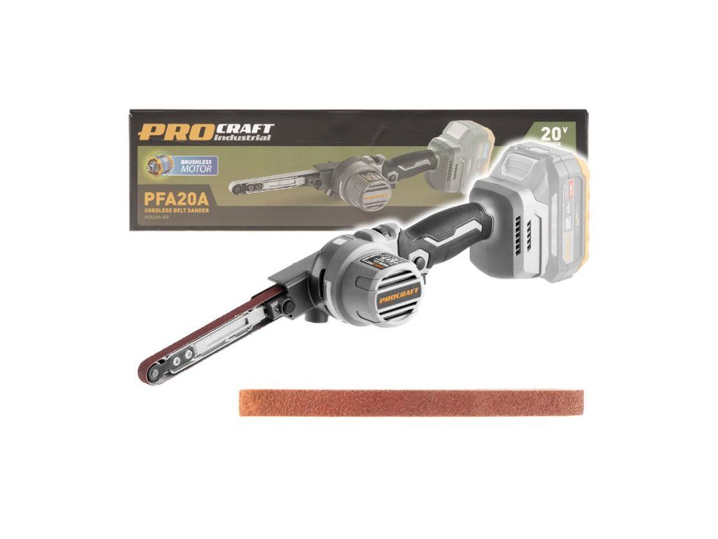 Aku pásový pilník Procraft Industrial PFA20A-bb s úzkym ramenom