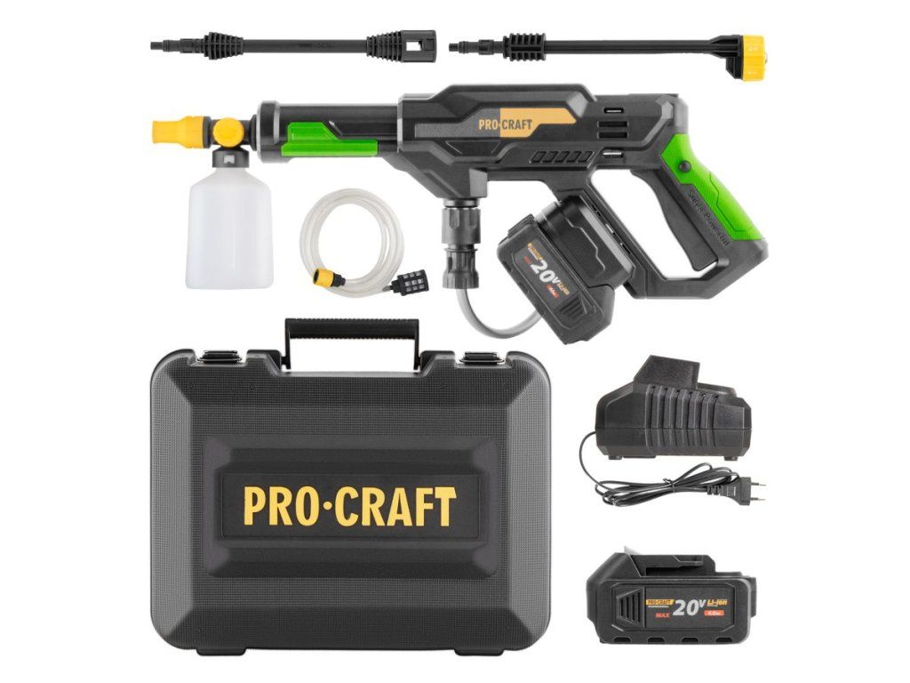Ako funguje aku tlaková umývačka Procraft CW20