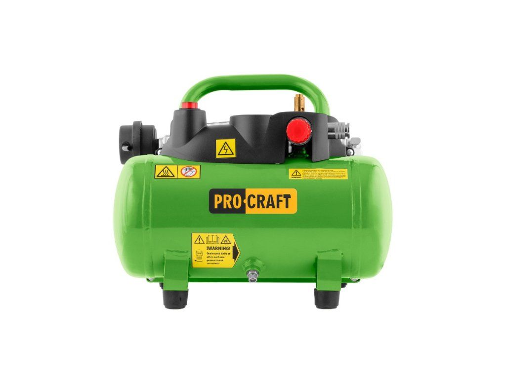 Kompaktný bezolejový kompresor Procraft AC6 s 6-litrovým vzdušníkom
