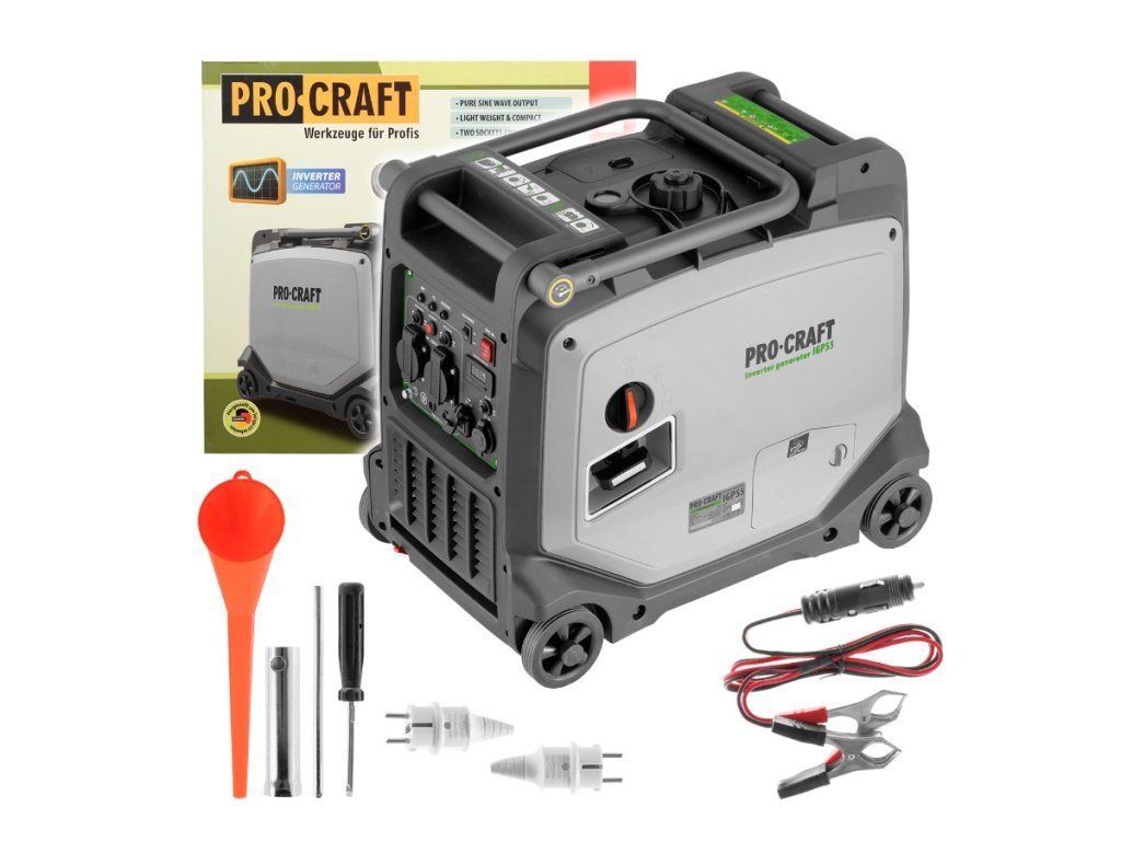 Invertorová elektrocentrála Procraft IGP55 s ovládacím panelom