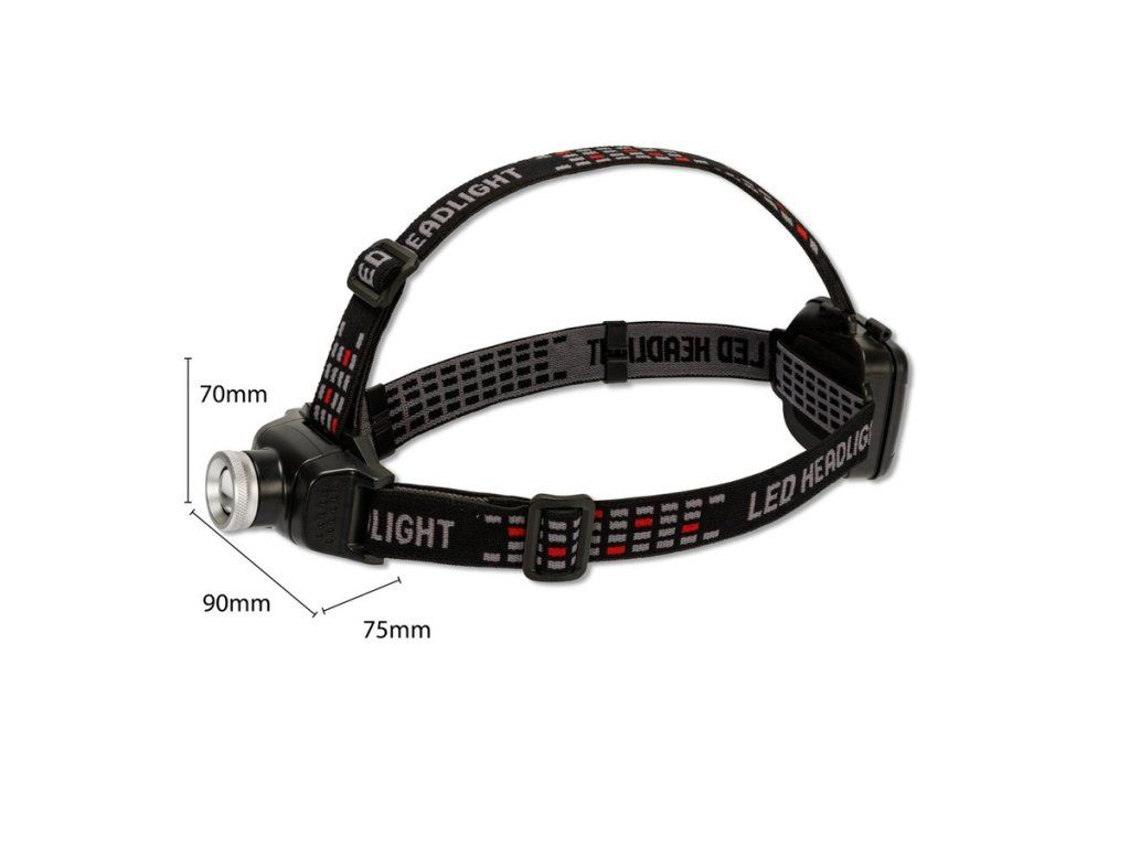 Čelovka VELAMP IH535, 6 W CREE LED, 400 lm, dosvit 70 m, zoom, (bez batérií)