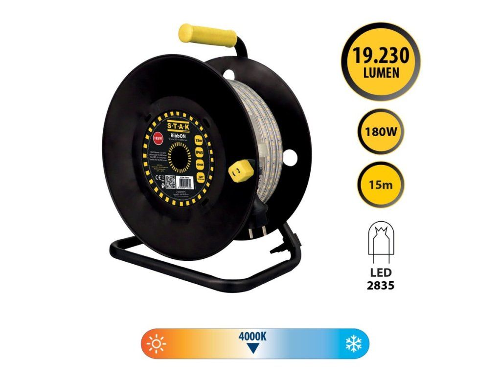 LED pásik VELAMP ST915 s dĺžkou 15 metrov na navijaku