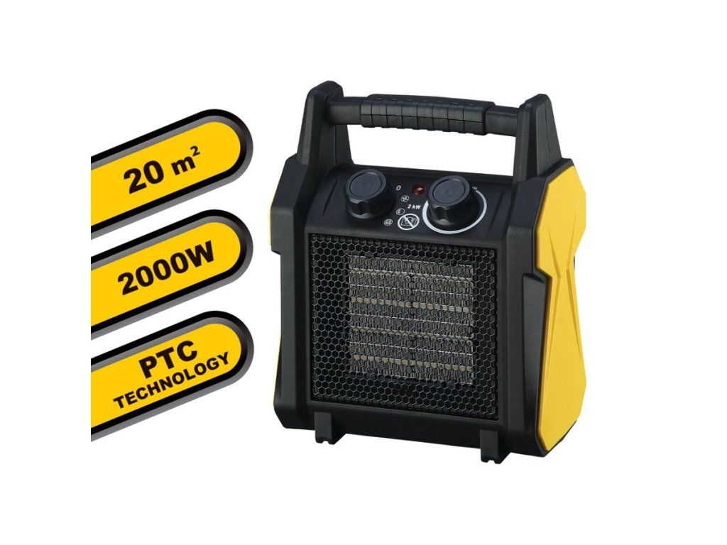 Teplovzdušný ohrievač VELAMP STH2208 s výkonom 2000 W