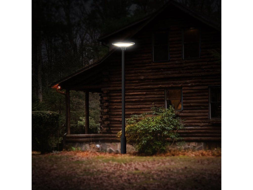 Solárna LED lampa s montážou na stĺpik