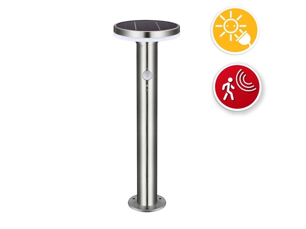 LED solárne svietidlo VELAMP SL340 v kovovom prevedení