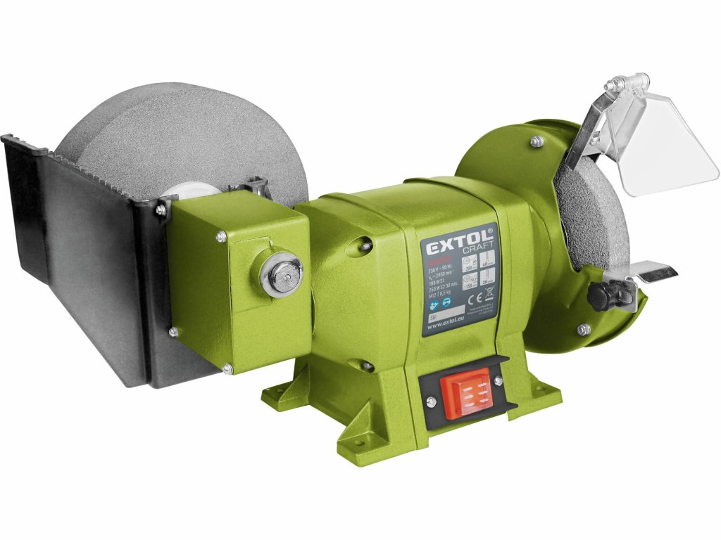 Stolová brúska EXTOL CRAFT 250W – suché aj mokré brúsenie ostria