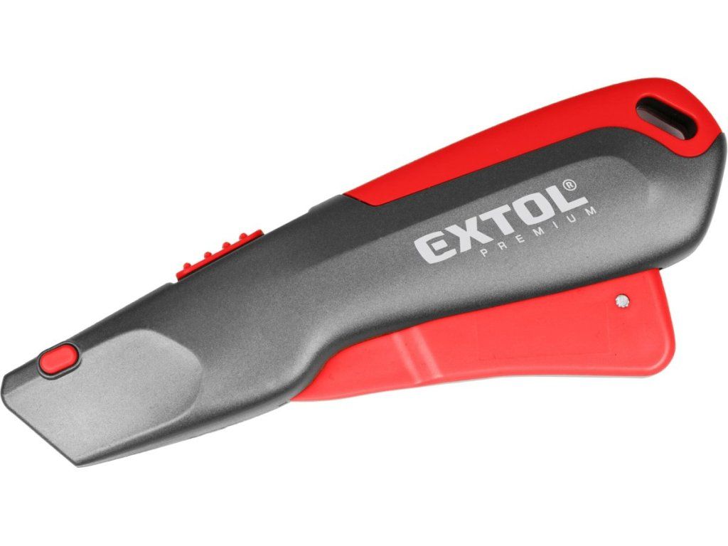 Bezpečnostný nôž EXTOL PREMIUM s automatickým zasúvaním a SK5 čepeľou