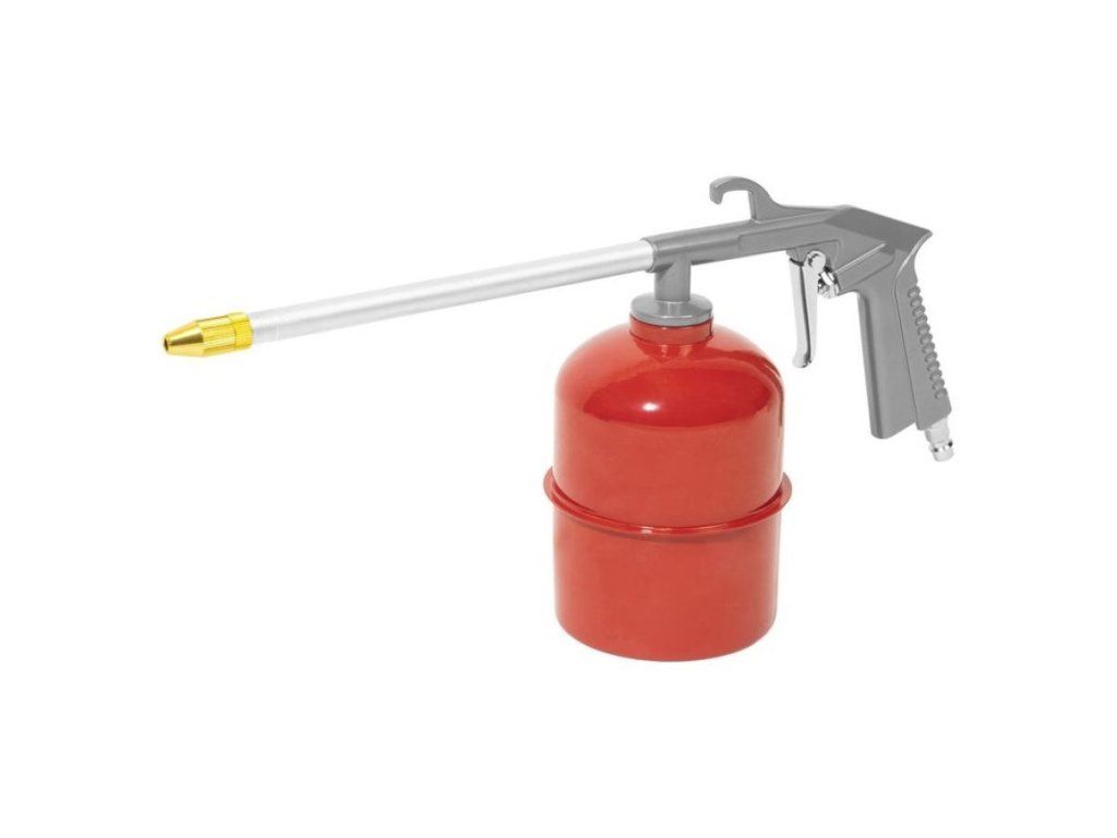 Pneumatická striekacia pištoľ na olej Güde SB s 1 000 ml nádobkou a 230 mm tryskou