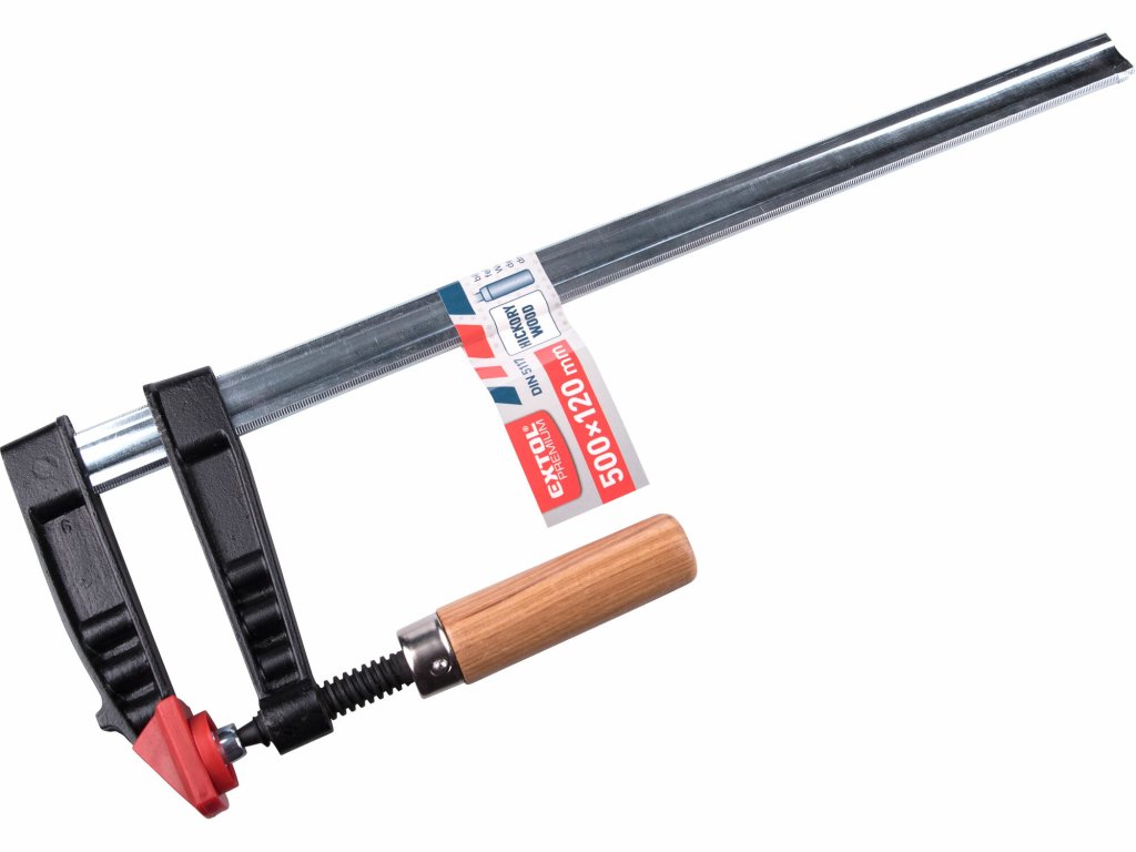 Stolárska svorka 500x120mm s ergonomickou drevenou rukoväťou