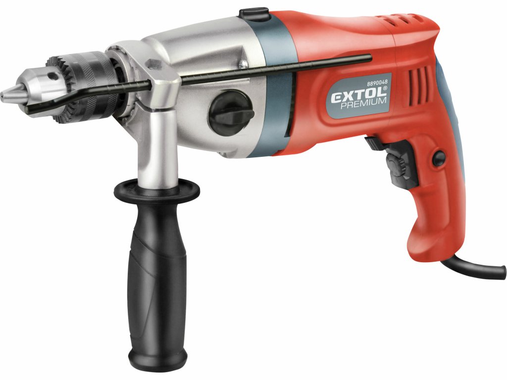 Extol Premium vŕtačka 1100W s príklepom – na drevo, kov aj murivo
