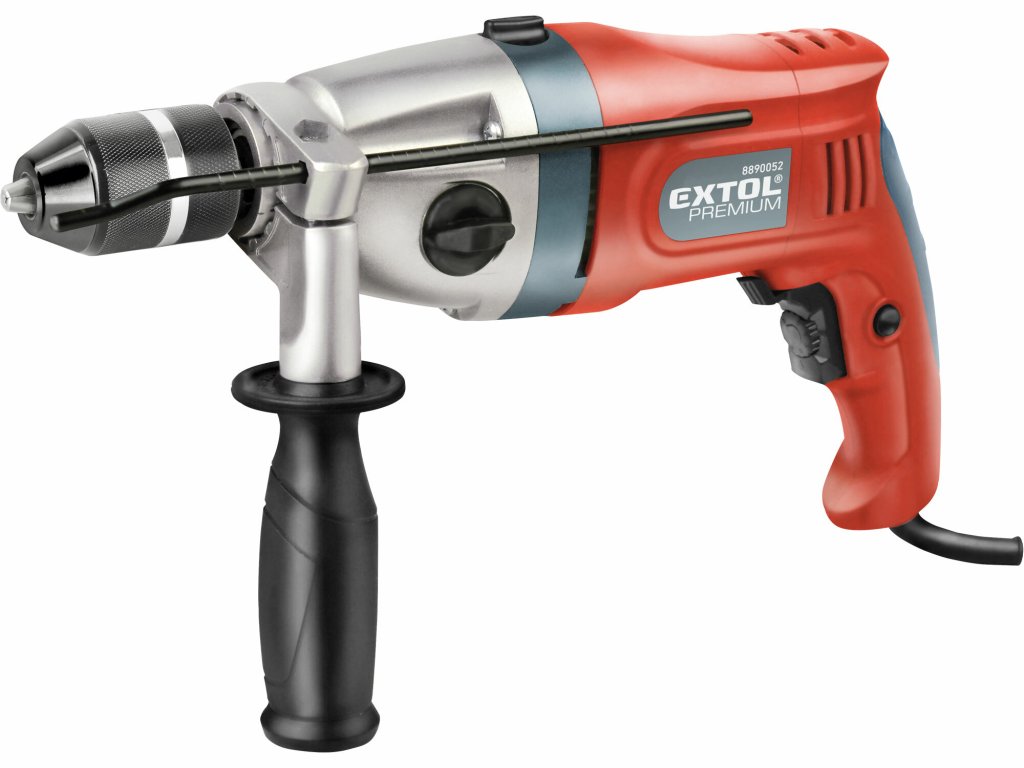 Extol Premium vŕtačka 1100W s príklepom – na drevo, kov aj murivo