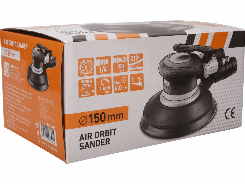 Pneumatická excentrická brúska EXTOL PREMIUM 11000 ot./min