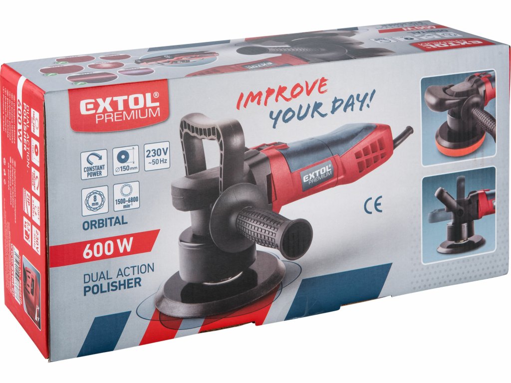 Uhlová leštička 150mm s pozvoľným rozbehom a stálym výkonom 1100W