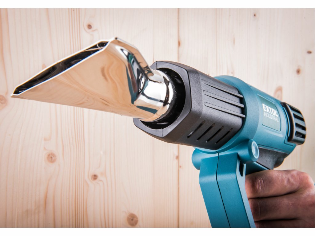 Teplovzdušná pištoľ EXTOL INDUSTRIAL – plynulá regulácia teploty 2000W