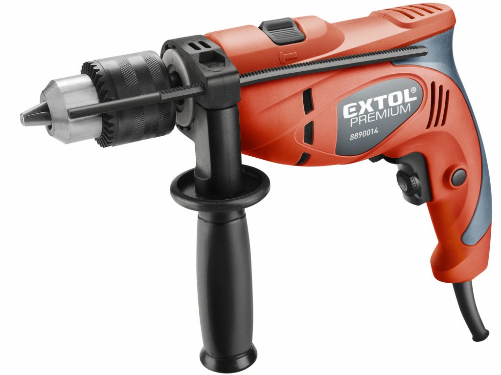 Vŕtačka príklepová 550W EXTOL PREMIUM s elektronickou reguláciou otáčok