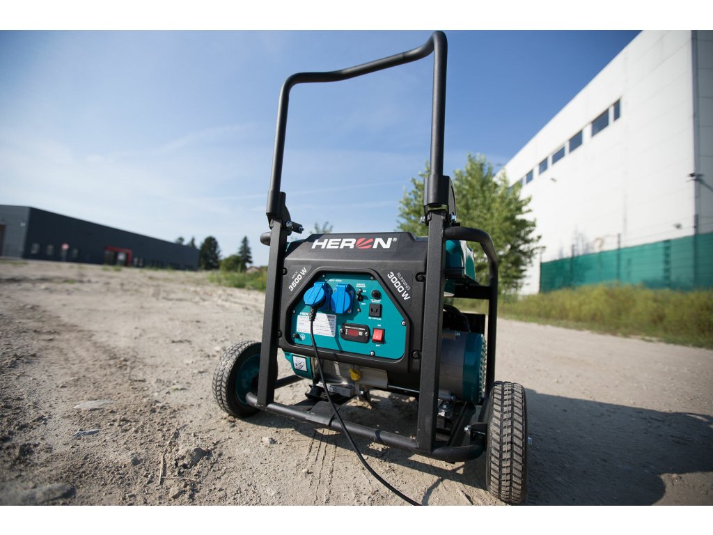 Rámová elektrocentrála Heron 3,5kW 230V - s digitálnym meračom